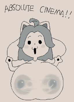 3_toes :3 anthro areola big_breasts blush breasts cowlick feet female glistening glistening_breasts glistening_nipples hair huge_breasts hyper hyper_breasts nipples nipples_visible_through_clothing parody short_hair solo toes okgaki undertale undertale_(series) temmie_(undertale) felid feline mammal digital_media_(artwork) meme monochrome pixel_(artwork)