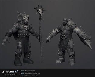 5_fingers armor bald belt boots bottomwear clothed clothing crossbow duo fingers footwear headgear helmet loincloth magic_user male muscular muscular_humanoid muscular_male not_furry ranged_weapon shaman sharp_teeth shoes shoulder_pads shoulder_piercing spiked_armor spiked_head spikes staff teeth text topless topless_humanoid topless_male tribal tribal_spellcaster underbite weapon efgeni_bischoff steffen_unger sacred_(video_game_series) sacred_3 thq_nordic humanoid orc 2012 3d_(artwork) digital_media_(artwork) english_text greyscale hi_res model_sheet monochrome official_art