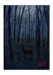 depression dialogue female feral forest forest_background fur hooves implied_transformation looking_at_viewer moon nature nature_background night plant silhouette solo star text tree hsiangarts deer mammal absurd_res english_text hi_res