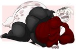 anthro big_butt bottomwear butt clothing femboy huge_butt hyper hyper_butt keyhole_sweater leggings legwear looking_at_viewer male moobs obese overweight pink_background simple_background skirt smile smiling_at_viewer solo thick_thighs tusks white_background masterj291 chai_(lucidinbed) mammal marine pinniped seal 2025 digital_media_(artwork) hi_res