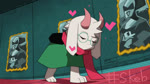 2_horns anthro bowing cute_fangs eyewear fangs fur glasses heart_symbol horn male painting pink_horn pink_scarf scarf solo teeth white_body white_fur watanolemont deltarune undertale_(series) ralsei bovid caprine goat mammal 16:9 animated loop no_sound short_playtime webm widescreen