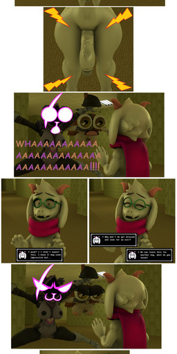 armor armored_boots backroom beanie bedroom_eyes big_breasts big_butt big_eyes big_mouth_(anatomy) big_penis black_beanie black_clothing black_hat black_headwear breasts butt cartoon_eyes clothing dialogue eyewear feathers female flaccid funny_face fur gauntlets genitals glasses gloves glowing_face green_eyewear green_glasses group hands_on_back handwear hat headgear headwear hoodie horn imminent_sex long_ears looking_at_another looking_at_partner looking_confused male multicolored_body narrowed_eyes nipples penis pink_horn pink_scarf purple_body purple_clothing purple_hoodie purple_nipples purple_topwear scared_expression scared_face scarf seductive shocked smile smiling_at_another smiling_at_partner smug_face surprised surprised_face talking_to_another talking_to_partner text thick_thighs topwear trio white_body wide_hips yellow_light 5naptrap deltarune epic_games fortnite fortnite:_battle_royale the_backrooms undertale_(series) meow_skulls ralsei raven_team_leader animal_humanoid bear bovid bovid_humanoid calico_cat calico_cat_humanoid caprine caprine_humanoid cat_humanoid domestic_cat felid felid_humanoid feline feline_humanoid felis goat goat_humanoid humanoid mammal mammal_humanoid ursid_humanoid 3d_(artwork) absurd_res comic comic_sans digital_media_(artwork) english_text hi_res source_filmmaker_(artwork)