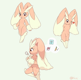 bodily_fluids exercise running simple_background solo sweat sirikakire nintendo pokemon generation_4_pokemon lopunny pokemon_(species) absurd_res digital_drawing_(artwork) digital_media_(artwork) hi_res