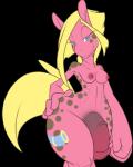 anthro anthrofied blonde_hair blue_eyes breasts cutie_mark fur genitals gynomorph hair half-closed_eyes half-erect intersex narrowed_eyes nude penis pink_body pink_fur simple_background smile solo spots transparent_background wide_hips rozga hasbro my_little_pony dark_rozga fan_character earth_pony equid equine horse mammal pony 2013 4:5 alpha_channel hi_res