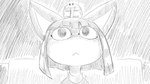 anthro clothing dark_room dress female hair looking_up solo theater uraeus wide_eyed worried dragonweirdo animal_crossing nintendo ankha_(animal_crossing) felid feline mammal 16:9 hi_res monochrome widescreen