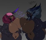 big_breasts breast_squish breasts breasts_frottage duo female huge_breasts male nude pubes squish thick_thighs repomorame mythology animal_humanoid dragon dragon_humanoid human humanoid mammal mythological_creature mythological_scalie scalie parent_(lore) parent_and_child_(lore)