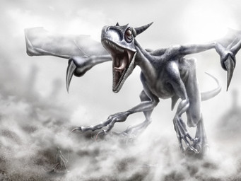 2_horns 3_fingers 3_toes ambiguous_gender claws digitigrade duo empty_eyes feet feral feral_focus fingers fog horn larger_feral macro membrane_(anatomy) membranous_wings open_mouth sharp_teeth size_difference smaller_human solo_focus tail teeth toes tongue tongue_out wings deino_(artist) mythology dragon human mammal mythological_creature mythological_scalie scalie 2008 4:3 digital_drawing_(artwork) digital_media_(artwork) greyscale monochrome