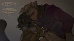 against_surface against_wall annoyed anthro balls bite biting_lip biting_own_lip black_bottomwear black_clothing black_skirt blush bodily_fluids bottomwear bottomwear_down breasts brown_balls brown_body brown_clothing brown_fur brown_hair brown_jacket brown_speech_bubble brown_tail brown_topwear button_ears clothed clothed_anthro clothed_female clothed_male clothing dialogue duo female female_anthro floppy_ears fur genital_fluids genitals glans hair hand_on_another's_chest hand_on_another's_penis hand_on_penis humanoid_genitalia humanoid_penis jacket male male/female male_anthro pants pants_down partially_clothed penis precum self_bite skirt smile speech_bubble standing tail talking_to_another tan_clothing tan_shirt tan_speech_bubble tan_topwear text topwear chewtoyys shibashibs thebredfactory_(va) biscuit_(chewtoyys) lucky_(chewtoyys) canid canine canis domestic_cat domestic_dog felid feline felis mammal 16:9 2025 2d_animation 4k absurd_res animated brown_theme digital_media_(artwork) english_audio english_text hi_res motion_tweening portrait short_playtime sound three-quarter_portrait webm widescreen nonbinary_(lore)