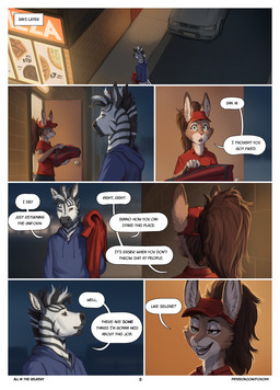 5_fingers anthro biped black_stripes bottomwear breasts brown_body brown_eyes brown_fur brown_hair brown_tail clothed clothed_anthro clothed_female clothed_male clothing countershade_torso countershading dialogue duo eye_contact female fingers front_view fully_clothed fully_clothed_anthro fully_clothed_female fully_clothed_male fur green_eyes hair hat headgear headwear holding_object hoodie inner_ear_fluff looking_at_another male night open_mouth open_smile outside pants profanity shirt side_view sky smile speech_bubble standing striped_body striped_fur stripes tail teeth text tongue topwear tuft white_body white_fur white_tail foxovh grace_(foxovh) equid equine lagomorph leporid mammal rabbit zebra 2026 comic digital_drawing_(artwork) digital_media_(artwork) english_text hi_res