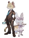 alternative_fashion anthro bat_(object) bodily_fluids clothed clothing crying duo electronics eye_bags female j-fashion jirai_kei kemono male phone suit tears rikose aggretsuko sanrio hyoudou manaka_(aggretsuko) otmgirls retsuko ailurid chinchilla chinchillid felid leopard mammal pantherine red_panda rodent digital_media_(artwork) digital_painting_(artwork)