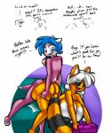 age_difference anthro big_breasts big_butt breasts butt clothing costume duo female from_behind_position heterochromia holidays huge_breasts male male/female sex simple_background text norithics halloween sunni_smiles felid mammal 2016 digital_media_(artwork) english_text