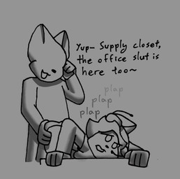 anal anthro cheating_girlfriend duo electronics female headgear headphones headset infidelity male male/female office office_clothing office_lady phone_call sex text connorsconnor conley hybrid english_text hi_res shaded sketch