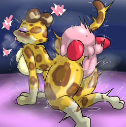 ahegao all_fours anthro big_penis bodily_fluids breasts butt countershading duo female from_behind_position genital_fluids genitals heart_symbol looking_pleasured male male/female motion_lines penetration penile penile_penetration penis sex small_but_hung sweat thick_thighs tongue tongue_out vaginal vaginal_fluids vaginal_penetration enigi09 kirby_(series) kirby_and_the_forgotten_land nintendo clawroline kirby felid leopard mammal pantherine hi_res