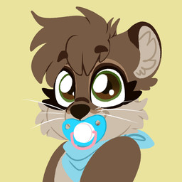 anthro neonate pacifier young wuta-tumaki mammal mustelid otter 1:1 hi_res tagme
