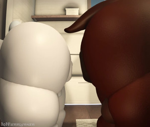 anal anal_kiss anthro anus backsack balls big_butt butt duo genitals kissing male male/male nude puffy_anus slightly_chubby lolfunnyman roblox renna_(lolfunnyman) snowy_(lolfunnyman) equid equine lagomorph leporid mammal rabbit 2025 3d_(artwork) 3d_animation animated digital_media_(artwork) short_playtime sound video