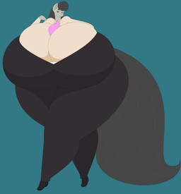 anthro big_breasts big_butt breasts butt female huge_breasts huge_butt huge_hips hyper hyper_breasts hyper_butt hyper_hips hyper_hourglass long_tail solo tail tiptoes wide_hips two-ton-neko friendship_is_magic hasbro my_little_pony octavia_(mlp) earth_pony equid equine horse mammal pony absurd_res hi_res