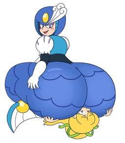 armor big_butt blonde_hair blue_body blue_eyes blue_scales blush blush_stickers bottom_heavy butt butt_smother clothing dominant dominant_female duo eyelashes facesitting female female/female fish_tail glistening_eyelids hair hand_on_hip headgear helmet huge_butt huge_hips hyper hyper_butt larger_dom larger_on_top lidded_eyes light_body light_skin looking_at_another looking_back looking_back_at_another machine on_top one_eye_closed open_mouth open_smile ponytail rear_view scales simple_background sitting sitting_on_another size_difference smaller_on_bottom smile smirk smothering split_form struggling submissive submissive_female topwear white_background wide_hips drawful-s capcom mega_man_(series) roll_(mega_man) splash_woman aquatic humanoid merfolk robot robot_humanoid 2023 absurd_res digital_drawing_(artwork) digital_media_(artwork) hi_res
