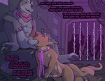 2_penises balls bdsm betrayal bondage bound dialogue dominant feet genitals humiliation male male/male multi_genitalia multi_penis paws penis prison submissive text silveredge nintendo star_fox vidra_krem wolf_o'donnell canid canine canis hybrid mammal mustelid otter reptile scalie snake wolf english_text hi_res