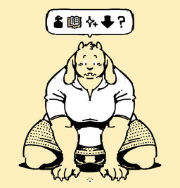 anthro extreme_size_difference female kneeling larger_female looking_down mature_anthro mature_female micro size_difference speech_bubble silverscarf undertale_(series) toriel boss_monster_(undertale) bovid caprine goat mammal 2019 pictographics