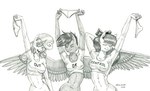 anthro anthrofied bottomless breasts clothed clothing eyes_closed feathered_wings feathers female fur group hair horn navel panties spread_wings trio underwear wings baron_engel friendship_is_magic hasbro my_little_pony mythology apple_bloom_(mlp) scootaloo_(mlp) sweetie_belle_(mlp) equid equine horse mammal mythological_creature mythological_equine pegasus unicorn 2024