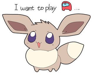ambiguous_gender brown_body brown_fur chibi ellipsis feral fur open_mouth purple_eyes simple_background solo tail tan_body tan_fur text white_background okazu ambient_among_us among_us innersloth nintendo pokemon crewmate_(among_us) eevee generation_1_pokemon pokemon_(species) 2025 absurd_res digital_media_(artwork) english_text hi_res