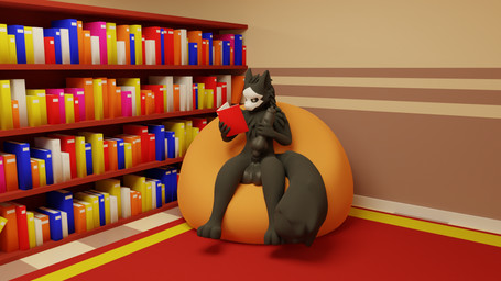 animal_genitalia animal_penis anthro balls bean_bag big_penis book canine_genitalia canine_penis genitals huge_penis hyper hyper_genitalia hyper_penis knot library male masturbation penis reading solo slowaf changed_(video_game) puro_(changed) canid canine canis goo_creature mammal wolf 16:9 3d_(artwork) 4k absurd_res digital_media_(artwork) hi_res widescreen