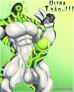 balls big_balls big_penis black_body bodily_fluids erection genital_fluids genitals green_body male muscular muscular_male penis precum solo vein veiny_penis white_body acqua_lizard ben_10 cartoon_network upgrade_(ben_10) alien galvanic_mechamorph humanoid 4:5 absurd_res hi_res