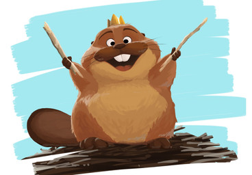 anthro biped brown_body brown_fur crown fur headgear king open_mouth royalty slightly_chubby solo standing 0ottotto0 disney hoppers_(disney) pixar king_george_(hoppers) beaver mammal rodent 2026 hi_res