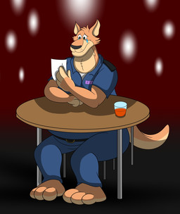 3_toes 4_fingers anthro bodily_fluids bottomwear clothing crying feet fingers male overweight overweight_male pants sad shirt sitting solo tears toes topwear coyocislav brok_the_investigator cowcat_games sin_silver kangaroo macropod mammal marsupial 2021 hi_res