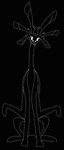 6_antennae 6_ears 6_eyes 6_legs ambiguous_gender antennae_(anatomy) feral multi_ear multi_eye simple_background solo bump_attack octobax 2023 digital_drawing_(artwork) digital_media_(artwork) hi_res monochrome sketch