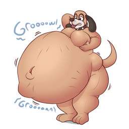 3_toes 4_fingers abdominal_bulge anthro anthro_pred anthrofied belly big_belly big_butt big_moobs biped black_body black_ears black_eyes black_fur bodily_noises butt clenched_teeth collar collar_only deep_navel different_sound_effects digestion extended_sound_effect feet fingers fur hand_behind_head huge_belly huge_butt huge_hips huge_thighs hyper hyper_belly love_handles male male_pred moobs morbidly_obese morbidly_obese_anthro morbidly_obese_male motion_lines multicolored_body multicolored_fur narrowed_eyes navel nude obese obese_anthro obese_male offscreen_character onomatopoeia orange_body orange_fur orange_tail overweight overweight_anthro overweight_male pink_tongue rumbling_stomach shadow simple_background soft_vore solo sound_effect_variant sound_effects spiked_collar spikes standing struggling tail tan_body tan_fur teeth text thick_thighs toes tongue tongue_out vore white_background wide_hips darkcresentskymin duck_hunt nintendo duck_hunt_dog canid canine canis domestic_dog mammal 1:1 2015 digital_media_(artwork) shaded