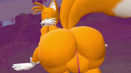 2_tails anthro anus backsack balls bedroom_eyes big_balls big_butt blue_eyes butt clapping clothing femboy genitals huge_butt ineffective_clothing looking_at_viewer looking_back looking_back_at_viewer male multi_tail narrowed_eyes outside penis puffy_anus seductive shaking_butt smile smiling_at_viewer solo tail talking_to_viewer thick_thighs thong twerking underwear sound_warning thordersfm_(artist) nocturnalva sega sonic_the_hedgehog_(series) miles_prower canid canine fox mammal red_fox true_fox 16:9 3d_(artwork) 3d_animation animated digital_media_(artwork) short_playtime sound voice_acted webm widescreen
