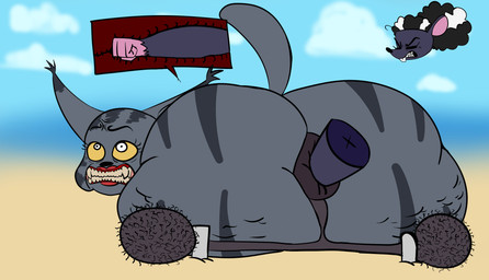 anal anal_fisting anal_penetration anthro anus ball_ring ball_stretching balls beach big_balls big_butt black_nose body_hair butt cellulite clenched_teeth cock_and_ball_torture ear_tuft elbow_deep elderly elderly_anthro elderly_gynomorph elderly_intersex fangs fisting fur genital_torture genitals grey_anus grey_balls grey_body grey_fur grin gynomorph hair hair_bun hairy hairy_balls huge_butt humanoid_genitalia intersex lips lipstick looking_back makeup mature_gynomorph mature_intersex nude open_mouth outside overweight overweight_anthro overweight_gynomorph overweight_intersex pain painful_penetration penetration perineum pubes puffy_anus puffy_hair rear_view restraints saggy_balls saggy_cheeks seaside sex sky smile solo stripes swollen_balls tail teeth thick_thighs tuft white_hair wide_hips x-ray_view zeros_dick fanny_mcphee hedi_(zeros_dick) domestic_cat felid feline felis hybrid lynx mammal murid murine rat rodent 2025 absurd_res colored digital_drawing_(artwork) digital_media_(artwork) flat_colors hi_res