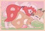 3_toes 4_claws 4_fingers all_fours anal anal_penetration anthro anthro_on_anthro anthro_penetrated anthro_penetrating anthro_penetrating_anthro anthrofied back_tuft balls belly bent_over big_balls big_butt big_penis biped black_body black_claws black_fur black_hair black_markings blue_eyes bodily_fluids border breath brown_body brown_fur butt butt_size_difference cheek_tuft chest_tuft claw_fingers claws cum cum_in_ass cum_inside cum_on_ground cum_splatter cum_while_penetrated cumshot curvy_figure dialogue dipstick_ears doggystyle dominant dominant_anthro ear_markings ejaculation erection facial_markings facial_tuft feet femboy fingers fluffy fluffy_tail foreskin from_behind_position fur genital_fluids genital_raphe genitals glans glistening glistening_balls glistening_belly glistening_body glistening_butt glistening_eyes glistening_genitalia glistening_glans glistening_legs glistening_penis glistening_skin glistening_thighs gloves_(marking) gradient_background grey_claws hair half-closed_eyes hand_on_butt head_markings holding_butt huge_balls huge_butt huge_thighs humanoid_genitalia humanoid_penis light looking_at_another looking_back looking_back_at_another looking_pleasured lying male male/male male_penetrated male_penetrating male_penetrating_male markings mask_(marking) multicolored_body multicolored_ears multicolored_fur narrowed_eyes nude on_back on_bottom on_top one_eye_closed onomatopoeia open_mouth open_smile oral orgasm outside panting paws penetration penile penile_penetration penis penis_in_ass perineum pink_eyes pink_foreskin pink_glans pink_penis pink_sclera pink_tongue pokemorph pupils raphe_(anatomy) sex sharp_teeth simple_background slightly_chubby smile sound_effects submissive submissive_anthro tail talking_to_another tan_balls tan_body tan_border tan_fur tan_markings tan_perineum tan_tail teeth text thick_thighs toes tongue tongue_out tuft two_tone_body two_tone_fur white_body white_fur white_hair white_markings white_sclera white_tail wide_hips frumples nintendo pokemon canid canine canis generation_7_pokemon lycanroc mammal midday_lycanroc midnight_lycanroc pokemon_(species) 2025 artist_name colored dated digital_drawing_(artwork) digital_media_(artwork) english_text hi_res lighting shaded signature