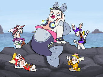 anthro armor arms_bent bangs black_clothing black_topwear black_vest blonde_hair blue_bra blue_bracelet blue_clothing blue_eyes blue_helmet blue_sky blue_underwear bottomless bottomless_anthro bottomless_male bra bracelet brown_clothing brown_hat brown_headwear buckteeth button_(fastener) closed_smile cloth clothed clothing day derp_eyes electronics eyes_closed featureless_crotch featureless_legs female fist floppy_ears fur furrowed_brow group hair half-closed_eyes hand_on_hip hand_on_own_hip hand_pawpads hands_behind_head hat hat_feather headgear headphones headphones_around_neck headwear helmet hood_up hoodie jewelry larger_female light lips long_ears loose_feather lop_ears lying lying_on_rock male mitten_hands mouth_closed multicolored_body narrowed_eyes no_pupils noseless on_back on_rock one_eye_closed open_clothing open_mouth open_smile open_topwear open_vest orange_clothing orange_hoodie orange_topwear outside overalls pawpads pockets purple_bracelet purple_clothing purple_dress_shirt purple_helmet purple_shirt purple_tank_top purple_topwear raised_fist raised_hand red_clothing red_hat red_headwear red_lips red_shirt red_tank_top red_tongue red_topwear rock sea shirt sitting sitting_on_rock size_difference sky smaller_anthro smaller_male smile smiling_at_another spiked_armor spiked_bracelet spiked_helmet spikes split_form standing tan_eyelids tan_inner_ear tan_pawpads tank_top teeth thick_lips tongue topwear two_tone_body underwear vase vest water white_body white_clothing white_fur white_overalls insert-thenewbl-here mario_bros mario_plus_rabbids_sparks_of_hope nintendo raving_rabbids rayman_(series) ubisoft dj_cheep_tuna fan_character hybrid lagomorph mammal marine merfolk rabbid 2024 4:3 colored crossover digital_drawing_(artwork) digital_media_(artwork) english_description hi_res lighting shaded brother_(lore) brothers_(lore) mother_(lore) mother_and_child_(lore) mother_and_son_(lore) parent_(lore) parent_and_child_(lore) parent_and_son_(lore) sibling_(lore) son_(lore)