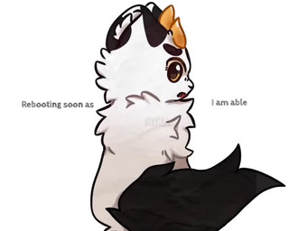 ambiguous_gender anthro black_body black_fur chest_tuft dancing fluffy fluffy_tail fur horn inner_ear_fluff multicolored_body multicolored_fur open_mouth paws photo_background piercing round_ears singing solo standing tail text tuft two_tone_body two_tone_fur white_body white_fur yellow_eyes keiiikoooo sound_warning asian_mythology chinese_mythology east_asian_mythology fabulous_beasts fenz_(studio) imposter_syndrome_(song) mythology russelbuck_(copyright) sidney_gish qishiqi_(fabulous_beasts) mythological_creature pixiu 4:3 animated animation_meme colored english_audio english_text long_playtime meme mixed_media photography_(artwork) sound video