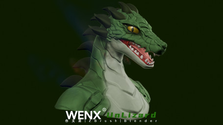 chinese green_body green_scales half-closed_eyes male narrowed_eyes scales solo yellow_eyes yellow_sclera wenx lizard reptile scalie 16:9 3d_(artwork) digital_media_(artwork) hi_res widescreen