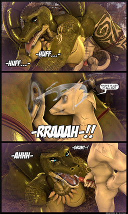 5_fingers abs anthro anthro_on_anthro athletic athletic_anthro athletic_male balls big_breasts bodily_fluids breasts butt cum cum_in_mouth cum_inside cumshot cumshot_in_mouth cunnilingus dialogue duo ejaculation fangs female female_orgasm fingers genital_fluids genitals green_body green_scales humanoid_hands jewelry larger_female male male/female markings muscular muscular_anthro muscular_female nature navel necklace nipples nude nude_anthro nude_female nude_male oral orgasm outdoor_nudity outside outside_sex penis scales sex size_difference smaller_male speech_bubble swamp tail teeth text tongue tongue_out tribal tribal_markings vaginal vaginal_fluids vaginal_squirting vulva white_body white_scales reindeerviking greene117_(modeler) petruz_(modeler) aquarius_(petruz) lana_(greene117) crocodile crocodilian lizard reptile scalie 3d_(artwork) absurd_res comic digital_media_(artwork) english_text hi_res source_filmmaker_(artwork) unavailable_at_source