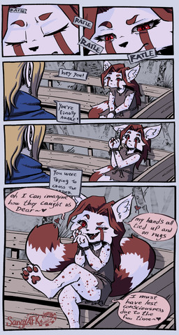 anthro dialogue text sangy bethesda_game_studios microsoft skyrim the_elder_scrolls kohai_s_rosethorne ailurid mammal red_panda absurd_res comic digital_drawing_(artwork) digital_media_(artwork) english_text hi_res tagme
