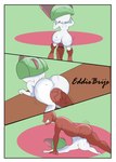 anthro big_butt border breasts butt duo erection female genitals green_hair hair huge_butt huge_thighs male male/female male_penetrating nipples not_furry nude penetration penis pussy sex simple_background thick_thighs white_body white_border wide_hips eddiebrije nintendo pokemon generation_3_pokemon pokemon_(species) ralts absurd_res hi_res