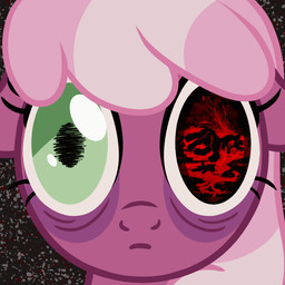 ears_down eye_bags female feral flashback pivoted_ears ptsd solo stare static thousand_yard_stare wide_eyed badday_(artist) friendship_is_magic hasbro my_little_pony cheerilee_(mlp) earth_pony equid equine horse mammal pony 1:1 animated portrait