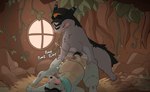anal anal_penetration animal_genitalia anthro anthro_on_anthro anthro_penetrated anthro_penetrating anthro_penetrating_anthro biped black_body black_fur blue_body blue_fur blush bodily_fluids cum cum_in_ass cum_inflation cum_inside duo erection eyes_closed fur genital_fluids genitals grey_body grey_fur inflation lying male male/male male_penetrated male_penetrating male_penetrating_male multicolored_body multicolored_fur on_back penetration penile penile_penetration penis sex sheath tan_body tan_fur teeth tongue cometdragonite nintendo pokemon pokemon_mystery_dungeon spike_chunsoft generation_2_pokemon pokemon_(species) typhlosion absurd_res hi_res