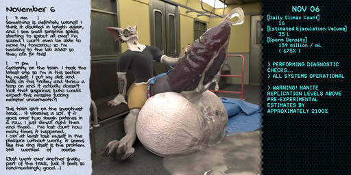 accessory anthro balls big_balls big_penis bodily_fluids cock_ring erection excessive_genital_fluids excessive_precum expansion genital_expansion genital_fluids genitals growth huge_balls huge_penis hyper hyper_balls hyper_genitalia hyper_penis jewelry knot knotted_penis male metro penis penis_accessory penis_jewelry precum public solo text transformation snekkuu mythology no_nut_november drash_(character) dragon mythological_creature mythological_scalie scalie english_text hi_res meme