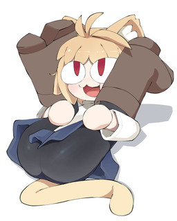 animal_ears blonde_hair blue_bottomwear blue_clothing blue_skirt boots bottomwear brown_boots brown_clothing brown_footwear butt clothed clothed_female clothed_humanoid clothing female female_humanoid footwear front_view hair holding_legs_up inner_ear_fluff legwear open_mouth open_smile presenting red_eyes round_eyes shadow shoes simple_background skirt smile solo tail topwear tuft white_background white_inner_ear_fluff white_sclera abyss_creature_(artist) melty_blood tsukihime type-moon neco-arc animal_humanoid cat_humanoid felid felid_humanoid feline feline_humanoid humanoid mammal mammal_humanoid 2024 4:5 absurd_res digital_media_(artwork) full-length_portrait hi_res korean_description portrait