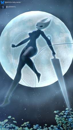 anthro athletic athletic_anthro athletic_male belly breasts female glowing glowing_nipples male navel nipples nude nude_anthro nude_female solo thick_thighs samtrix seriuswolf_(modeler) hollow_knight_(franchise) team_cherry hornet_(hollow_knight) arachnid arthropod spider 3d_(artwork) 4k 9:16 absurd_res digital_media_(artwork) hi_res
