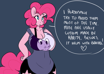 anthro anthrofied female solo text somescrub friendship_is_magic hasbro my_little_pony hugtastic_pinkie_pie pinkie_pie_(mlp) earth_pony equid equine horse mammal pony 2015 absurd_res digital_media_(artwork) english_text hi_res