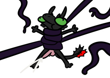 bodily_fluids cum feral genital_fluids humor male solo squeezing tentacles avexcity dreamworks european_mythology how_to_train_your_dragon mythology toothless dragon fury_(httyd) mythological_creature mythological_scalie night_fury scalie western_dragon absurd_res hi_res meme