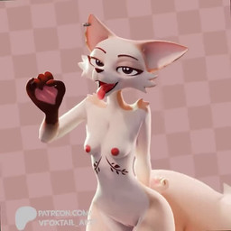 anthro areola bouncing_breasts breasts ear_piercing fellatio_gesture female fur genitals gesture hip_sway humor joke looking_at_viewer music nipples nude oral_invitation patreon_logo piercing small_breasts solo suggestive suggestive_gesture swinging_hips synced_to_music tan_body tan_fur text tongue tongue_out vulva foxdee_foxtail patreon fany_(foxdee) canid canine fox mammal 1:1 3d_(artwork) 3d_animation animated artist_name digital_media_(artwork) english_description short_playtime sound webm