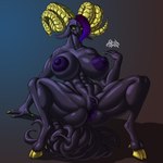 1:1 absurd_res areola big_areola big_breasts big_clitoris breasts clitoris cthulhu_mythos deity eldritch_abomination enlarged_clitoris female genitals h.p._lovecraft hi_res huge_areola looking_at_viewer lovecraftian_(genre) muscular muscular_female outer_god_(h.p._lovecraft) presenting purple_clitoris rashchaos shub-niggurath_(h.p._lovecraft) solo thick_thighs