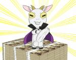 balls big_balls big_penis cape clothing foreskin genitals huge_penis male money penis solo inubashiri cuticle_detective_inaba don_valentino bovid caprine goat mammal 2017 hi_res